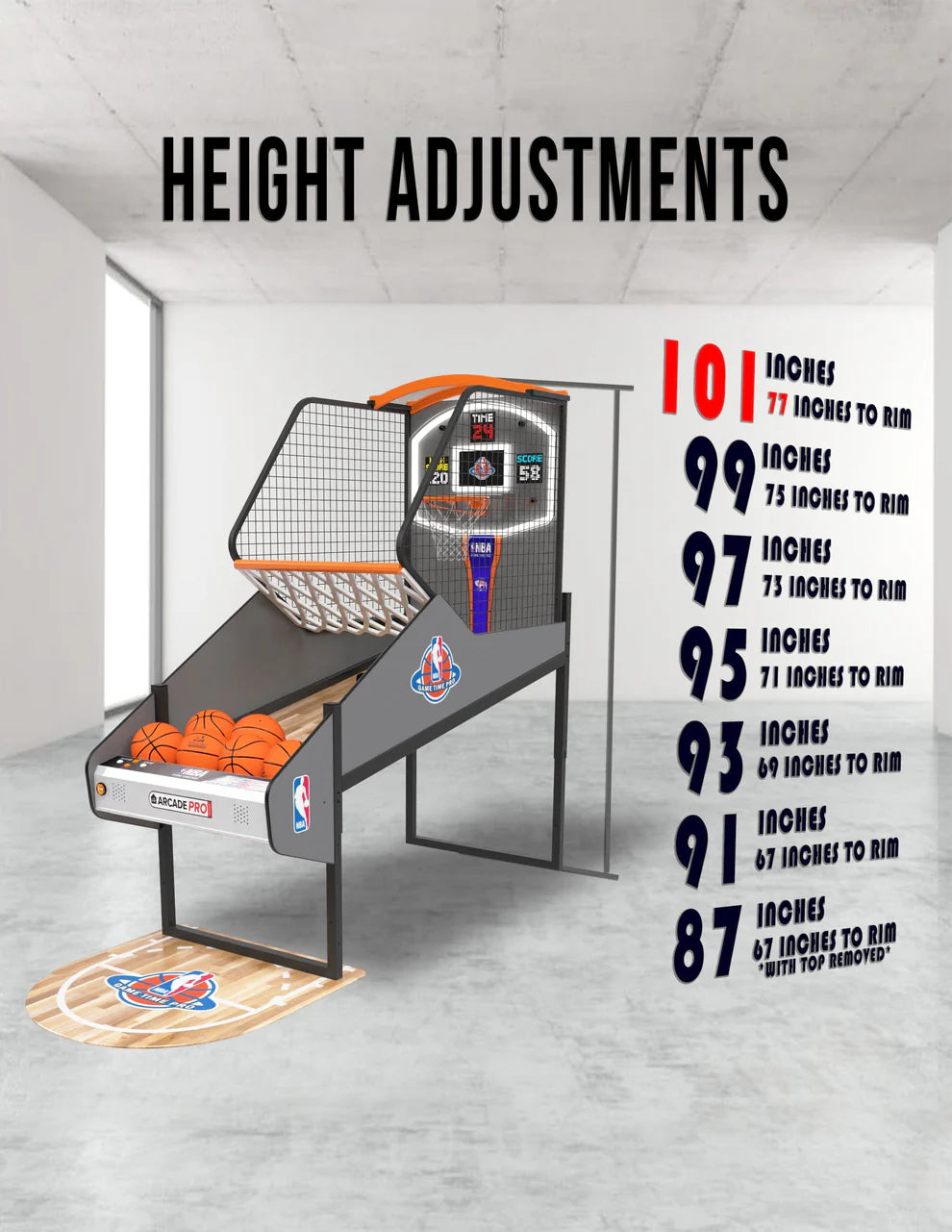 NBA Game Time Pro Basketball (Non-coin)