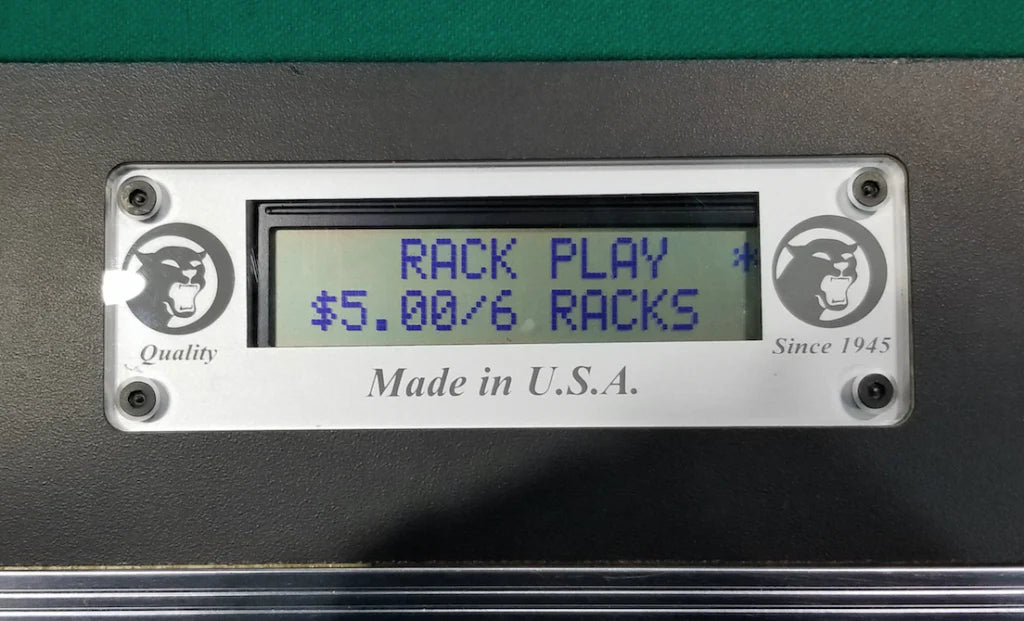 Valley Panther ZD-12X Black Frost Coin Operated Pool Table